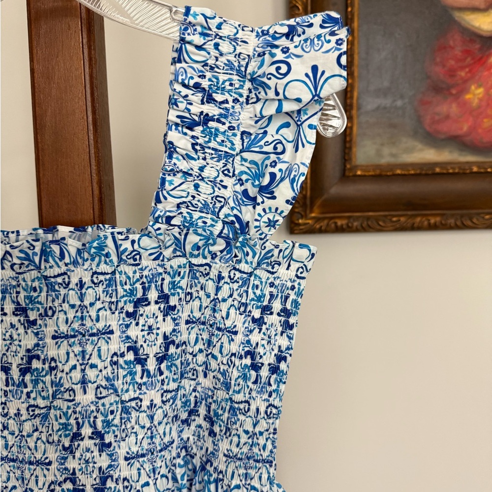 Hill House Ellie Nap Dress in Blue Mosaic - Picture 7 of 16